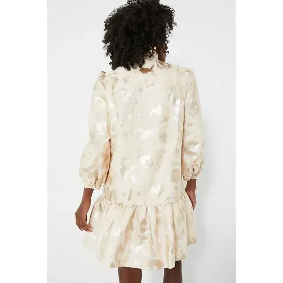 TUCKERNUCK Champagne Fil Coupe Palmerston Dress NWT Size Large - Picture 4 of 9